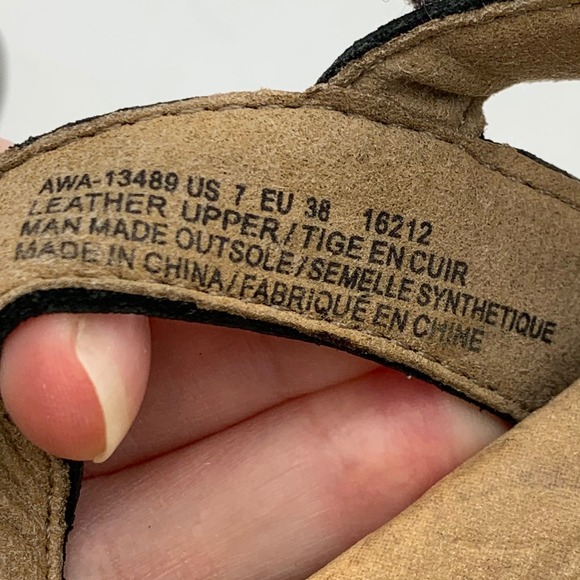 Taos Award Sandal Silver Pewter Leather Studded Women 7 Comfort Arch Support - Picture 7 of 11